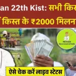 PM Kisan 22th Kist Paisa Jari: किसानों को आज से 22वीं किस्त के ₹2000 मिलना शुरू, लाइव चेक करें स्टेटस